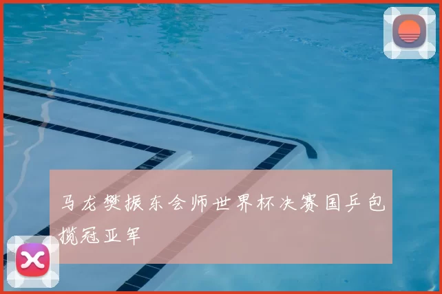 马龙樊振东会师世界杯决赛国乒包揽冠亚军