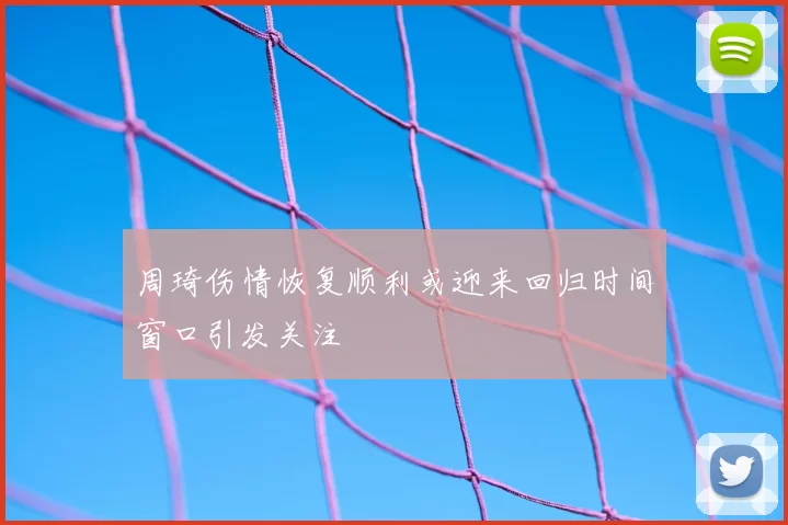 周琦伤情恢复顺利或迎来回归时间窗口引发关注