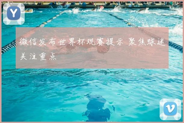 微信发布世界杯观赛提示 聚焦球迷关注重点
